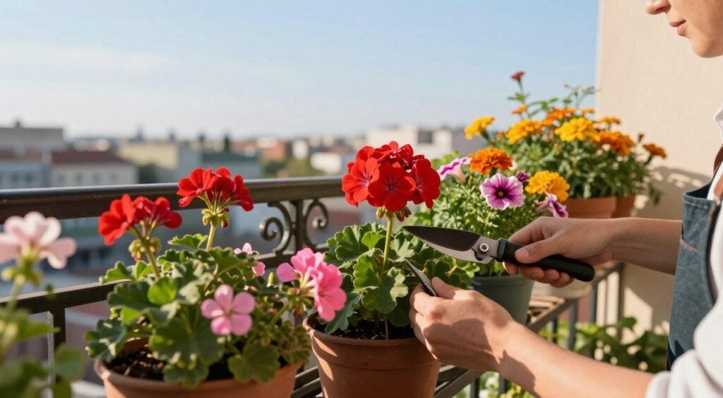balcony plant pruning