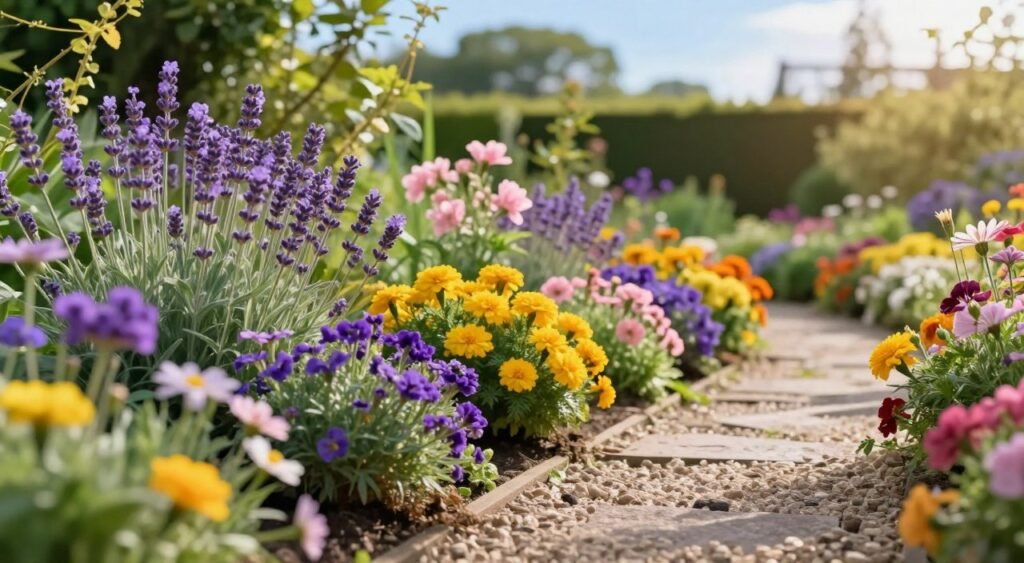 best flowers for garden pathways