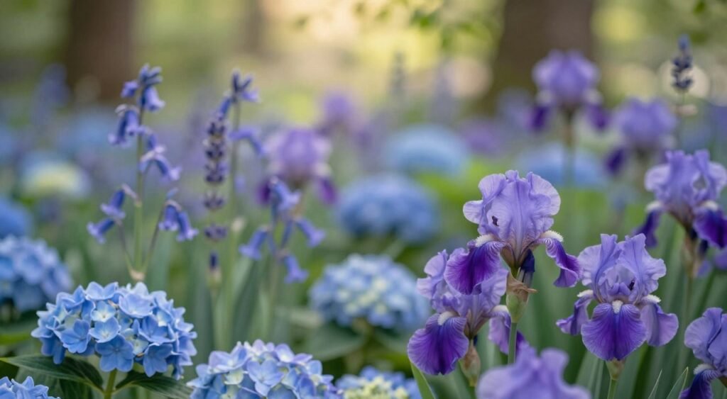 blue flower rarity and purple flower symbolism