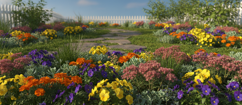 compact flowers for small gardens
