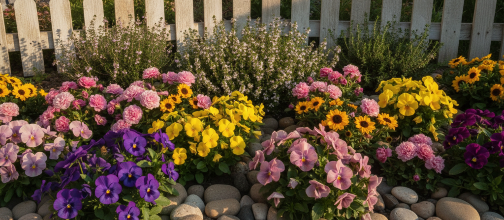 compact flowers for small gardens