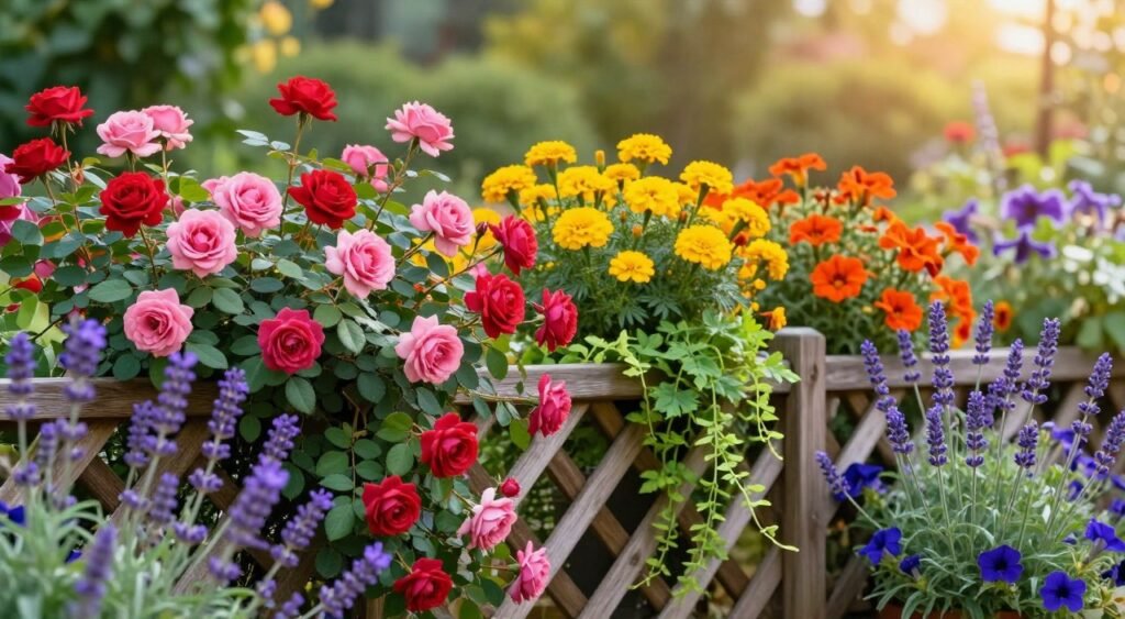 flowering plants for fence decoration
