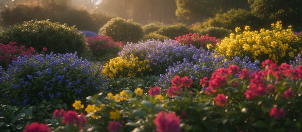 flowering shrubs with colorful blooms