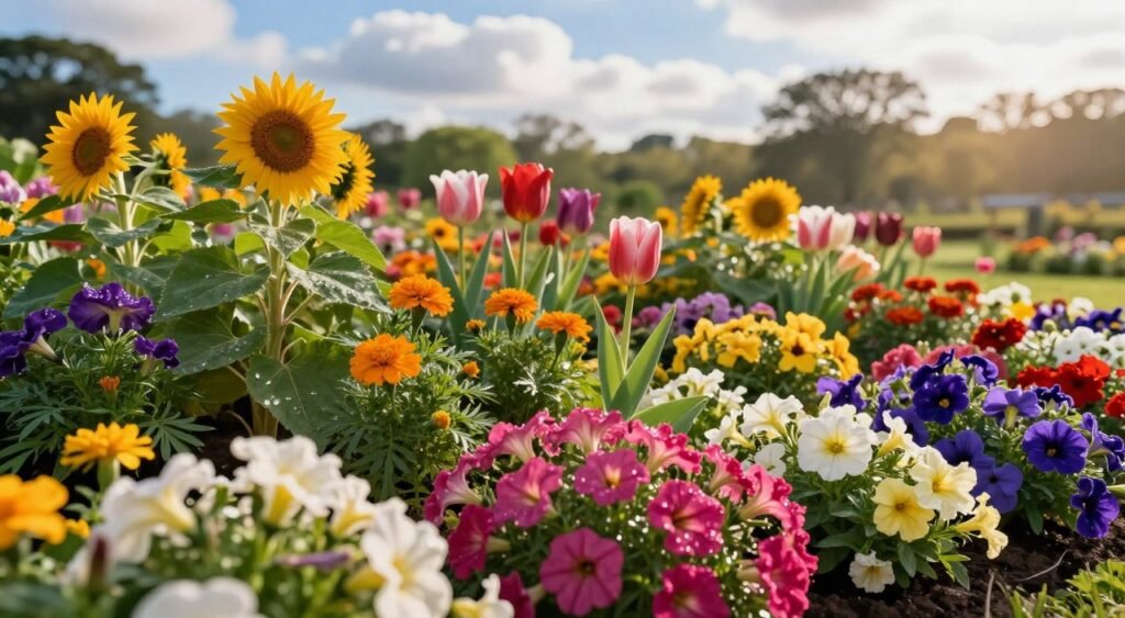 flowers for creating colorful garden beds