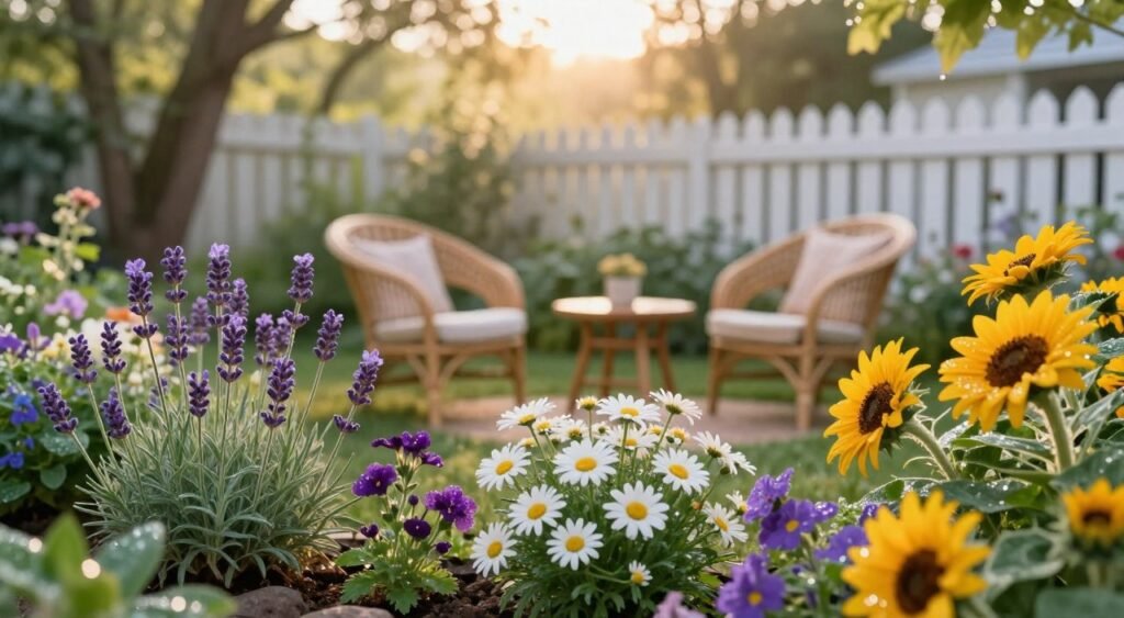 flowers for peaceful backyard retreats