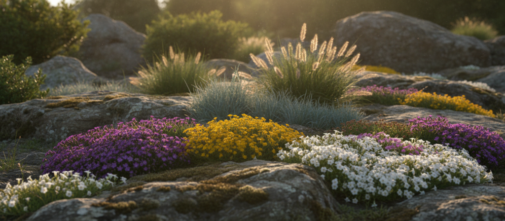 flowers suitable for rock gardens
