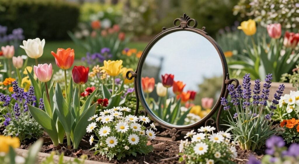 garden mirror placement