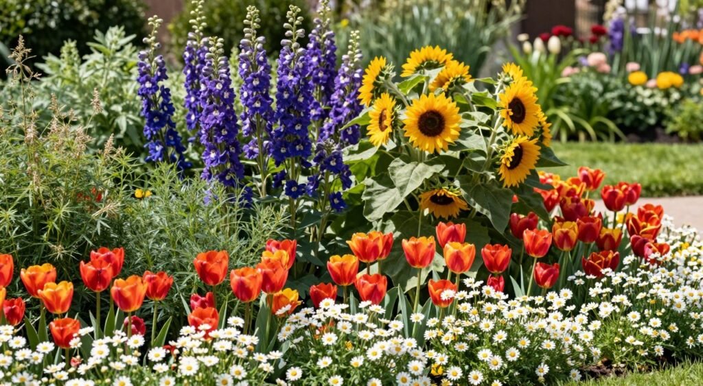 garden texture layering