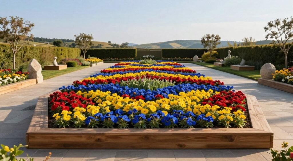 geometric garden layout