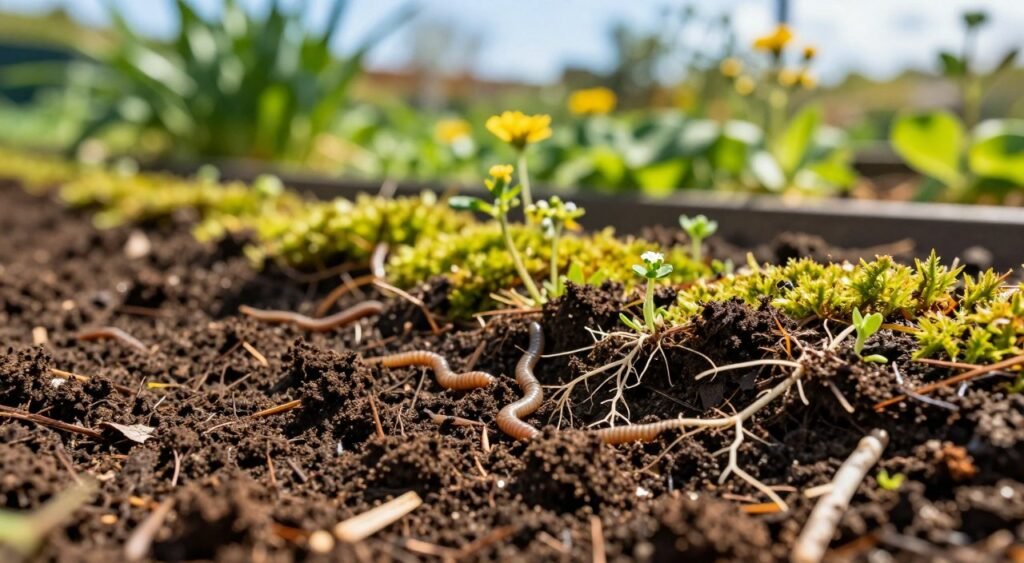 healthy garden soil