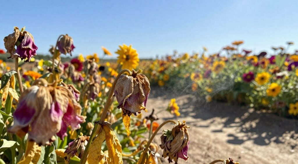 heat stress in flowers
