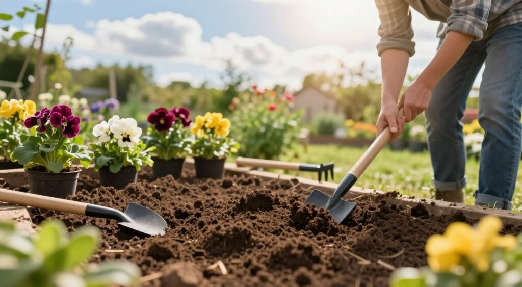 how to prepare soil for flowering plants
