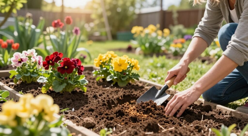 how to prepare soil for flowering plants