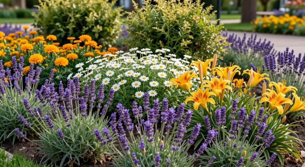 low maintenance flowers for landscape borders