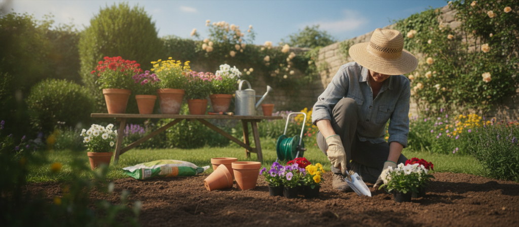 planting your flowers step-by-step