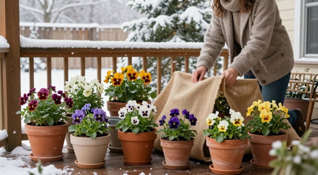 protecting potted plants