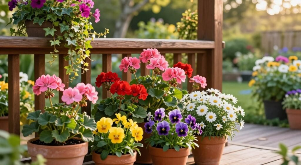 seasonal flowers for porch decoration