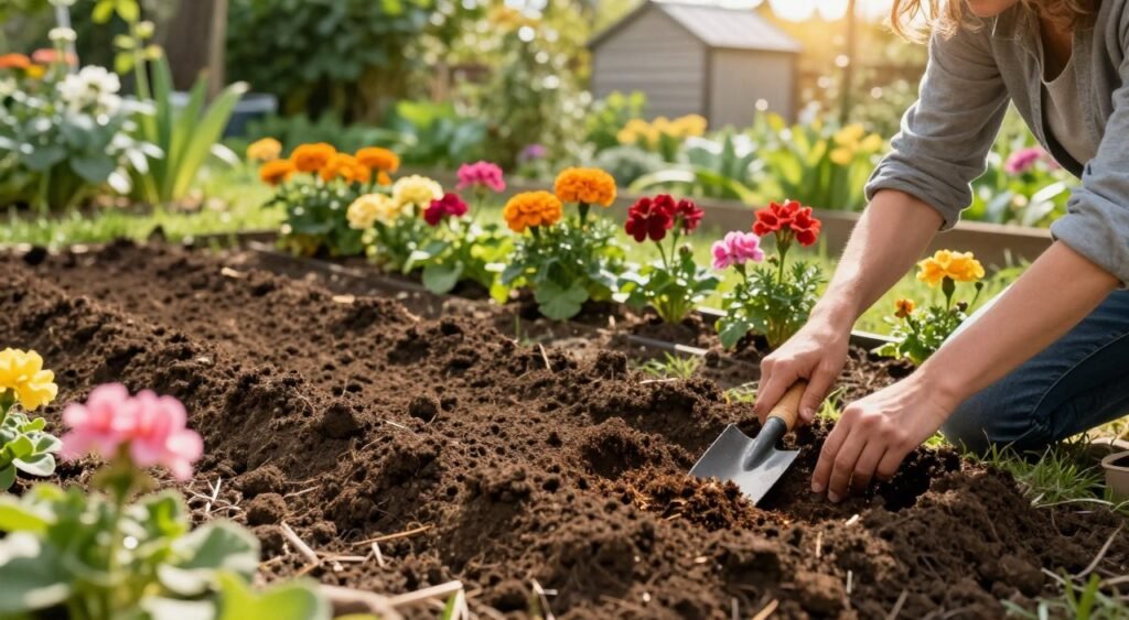 soil preparation for flowers