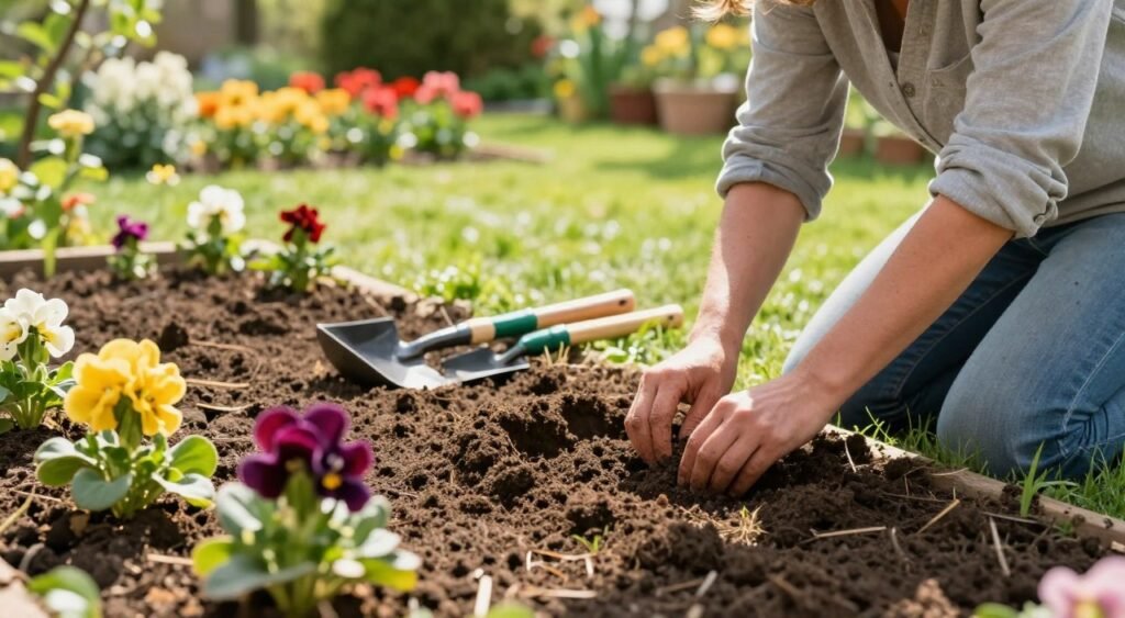 soil preparation for flowers