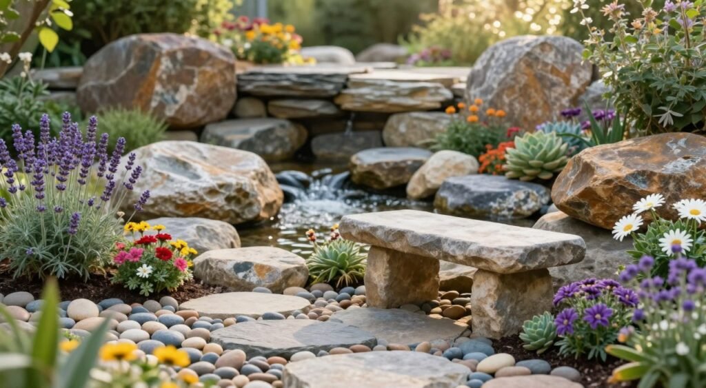 stone garden design