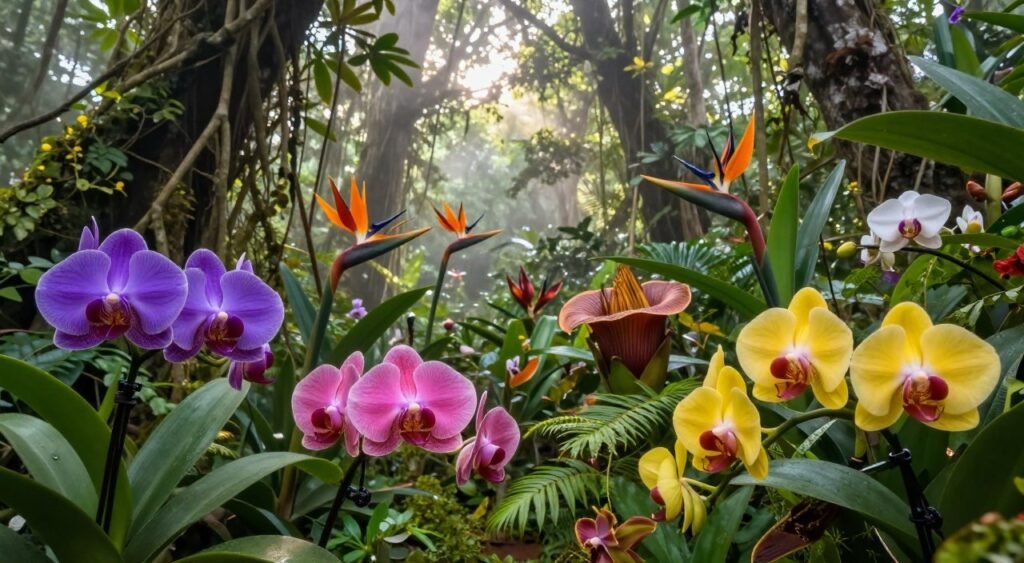 tropical rainforest rare flowers tropical rainforest rare flowers