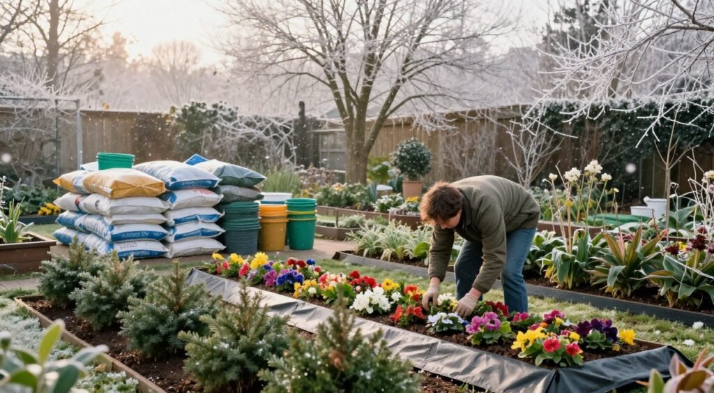 winterizing garden plants